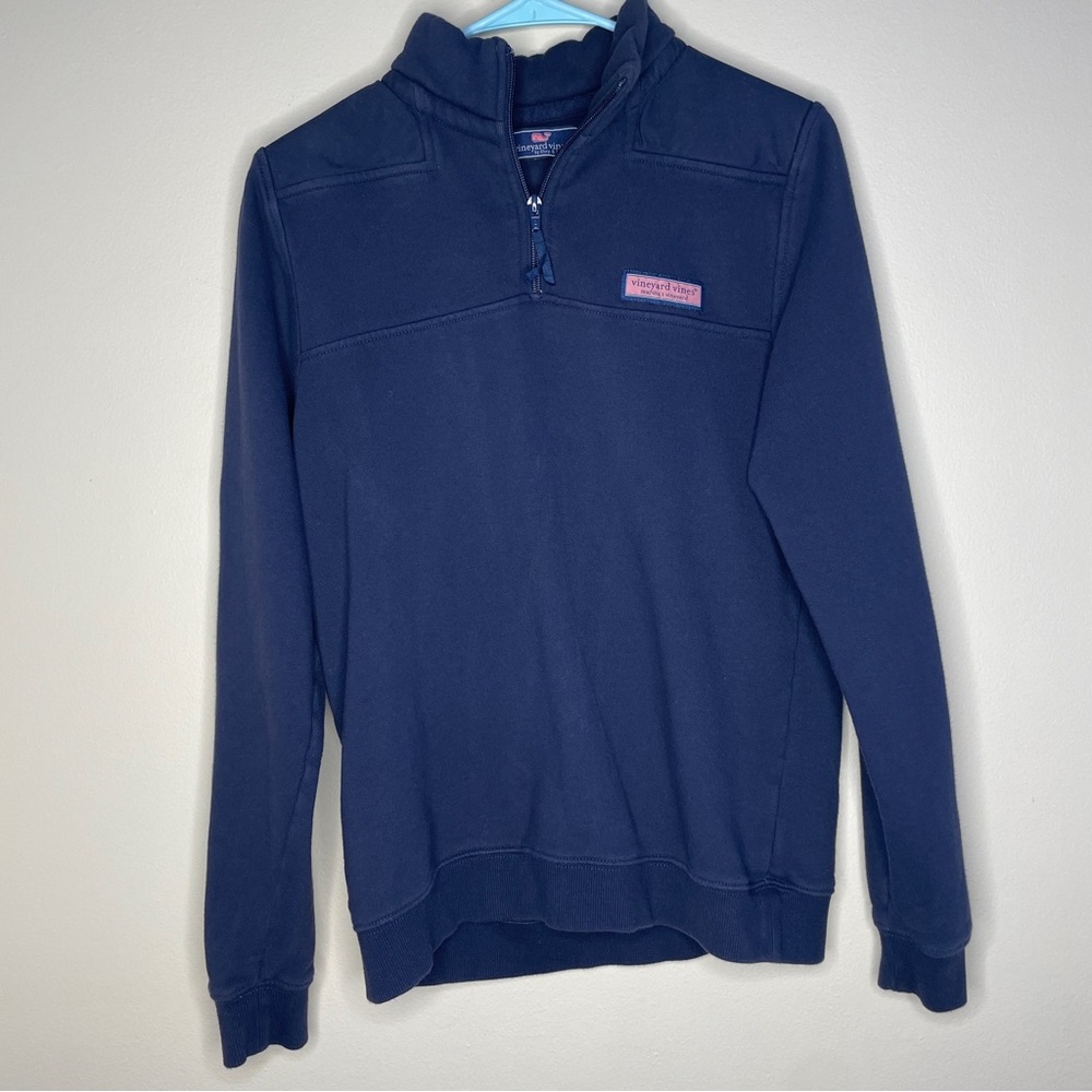 Vineyard vines quarter zipper pullover sweatshirt size youth Xtra Large Blue